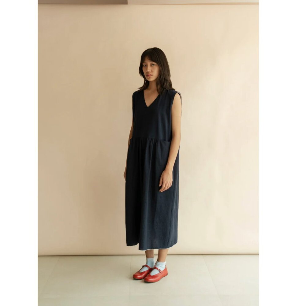 Runaway Bicycle brand V-neck Cotton Dress